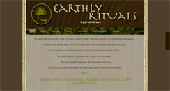Desktop Screenshot of earthlyrituals.com